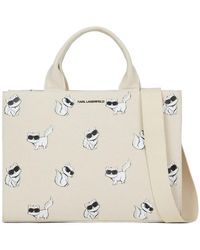 KARL LAGERFELD - Medium Ikon Choupette Tote Bag - Lyst