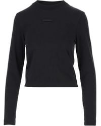 Jacquemus - The Gros Grain Top Met Logo En Lange Mouwen - Lyst