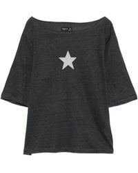 agnès b. - Star-Print T-Shirt - Lyst