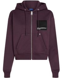 Karl Lagerfeld - Zip-Up Hoodie - Lyst