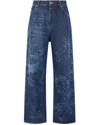 Roberto Cavalli - Dragon-Motif Jeans - Lyst