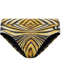 Roberto Cavalli - Short De Bain À Imprimé Graphique - Lyst