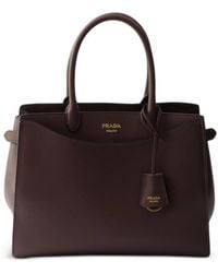 Prada - Prelude Large Leather Handbag - Lyst