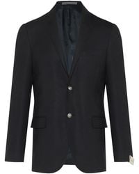 Corneliani - Blazer Texturizado Con Dos Botones - Lyst
