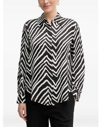 MARC AUREL - Zebra-Print Shirt - Lyst
