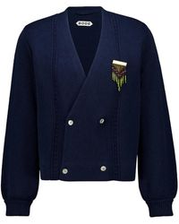 Bode - Logo-Detail Double-Breasted Cardigan - Lyst