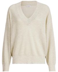 Brunello Cucinelli - Linen Sweater - Lyst
