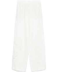 Dorothee Schumacher - Floral-Embroidered Trousers - Lyst