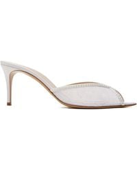 Andrea Wazen - Katy Lace Pearl Mules - Lyst