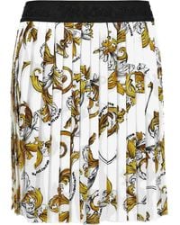Versace Jeans Couture - Printed Pleated Skirt - Lyst