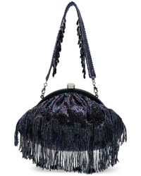 SLO_HAND_MADE - Firante Fringe-Trimmed Clutch Bag - Lyst