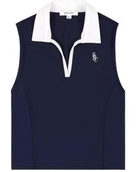 Sporty & Rich - Src Sports Collared Sleeveless Top - Lyst