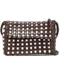 Loeffler Randall - Vinnie Woven-Leather Mini Crossbody Bag - Lyst