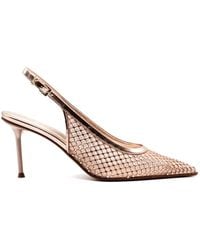 Sergio Levantesi - Greta6 Pumps Mit Netzdetail - Lyst