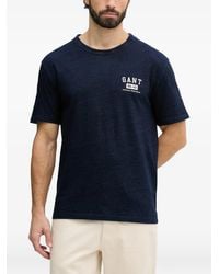 GANT - Logo-Print T-Shirt - Lyst