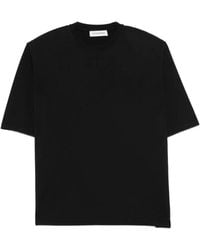 Frankie Shop - Anira Padded-Shoulder Side-Slit T-Shirt - Lyst