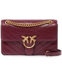 Pinko Small Mini Love One Light Bag in Purple | Lyst