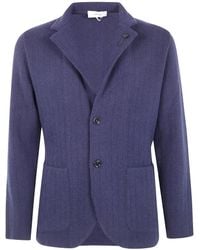 Lardini - Pinstripe Button Blazer - Lyst