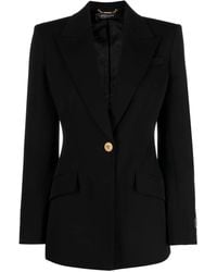 Versace - Blazer Monopetto Con Bottoni Medusa - Lyst