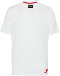Kiton - T-shirt en coton à logo floqué - Lyst