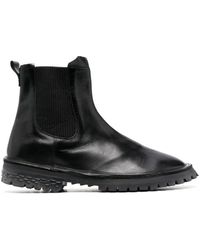 Moma - Elasticated-side-panels Leather Boots - Lyst