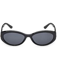 GUESS EYEWEAR - Logo-Plaque Oval-Frame Sunglasses - Lyst