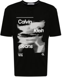 Calvin Klein - Logo-print Cotton T-shirt - Lyst