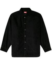 DIESEL - Chemise En Velours Côtelé À Manches Longues - Lyst