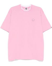Aape By A Bathing Ape - T-Shirt Met Moonface-Logo - Lyst