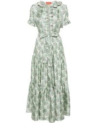 La DoubleJ - Maxi-Jurk Met Print - Lyst