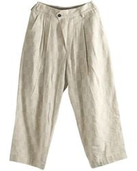 Ziggy Chen - Check-Pattern Pleated Trousers - Lyst