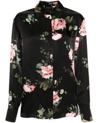 Erdem - Seersucker Floral-motif Shirt - Lyst
