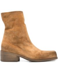 Marsèll - Marsèll Cassello Square Toe Ankle Boots - Lyst