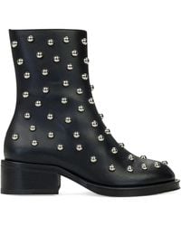 Lanvin - Stiefel Mit Nieten - Lyst
