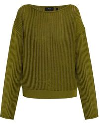 Theory - Gerippter Pullover Aus Pima-Baumwolle - Lyst