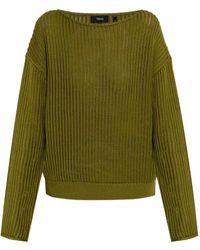 Theory - Ribbed Pima Cotton Sweater - Lyst
