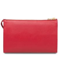 Prada Saffiano-Clutch - Rot