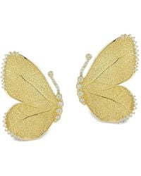 Tanya Farah - Large Butterfly Wing Diamond Earrings - Lyst