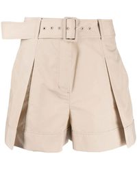 3.1 Phillip Lim - Pleat-Detailing Belted Shorts - Lyst