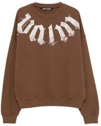 Palm Angels - Big Neck Logo Printed Sweatshirt - Lyst