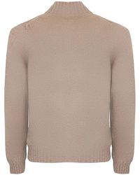 Fedeli - Rollkragenpullover mit geripptem Saum - Lyst