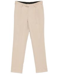 Brioni - Pressed-Crease Tailored Trousers - Lyst