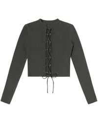 Heron Preston - Long-sleeved Lace-up T-shirt - Lyst