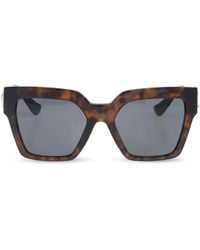 Versace - Sonnenbrille Mit Eckigem Gestell - Lyst