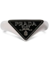 Prada - Enameled Metal Ring - Lyst