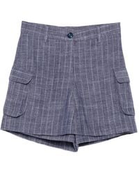 BLAKLACE - Prinstripes Cargo Shorts - Lyst