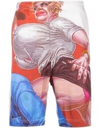 DIESEL - X Tom Of Finland Foundation Graphic-Print Shorts - Lyst