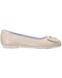 Hogan - H661 Patent-Leather Ballerina Shoes - Lyst