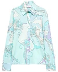 PUCCI - Orchidee-Print Shirt - Lyst