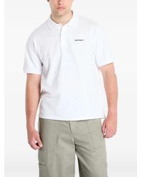 Carhartt - Logo-Print Piqué Polo Shirt - Lyst